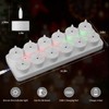 Rechargeable Flameless Tea Lights Candles with Charging Station 12Pcs Battery