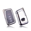 HIBEYO Car Key Case Fits Lexus Key Case Cover TPU