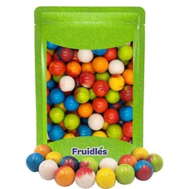 Fruidles Lighting Bolt Sour Chewing Gum, Candy Buffet Treats, Machine Size Refills, Kosher Certified Parve, 1" Inch (Half-Pound)