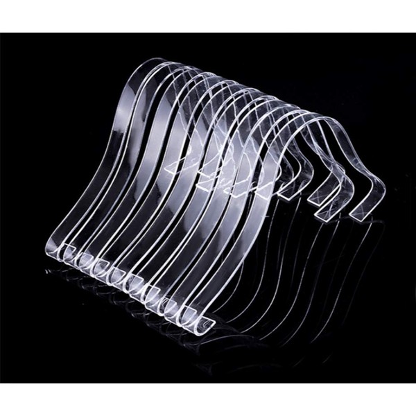 JIHUOO 10 Pcs Clear Acrylic Sandal Shoe Display Stand Shoe