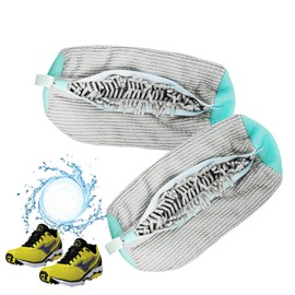 STFYUG Shoe Wash Bag, Shoe Bag Washing Machine, Shoe Wash Bag Washing Machine, Washing Bag Shoes with Zip, Shoe Wash Bag for Washing Machine (2/Grey)
