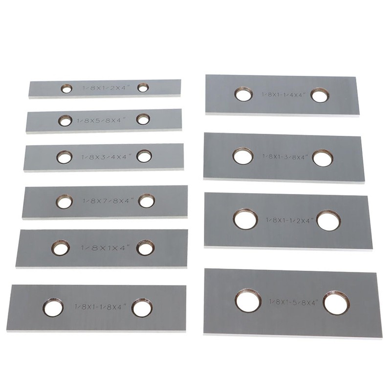TINVHY 10-Pack 1/8In Thick 4In Long Steel Parallel Set .0002In