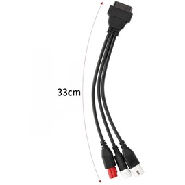 3 Pin 4 Pin 6 Pin Diagnostic Connector Cable OBD2 Adapter Scanner 3 in 1 for Yamaha Honda Heavy Duty Easy Connect