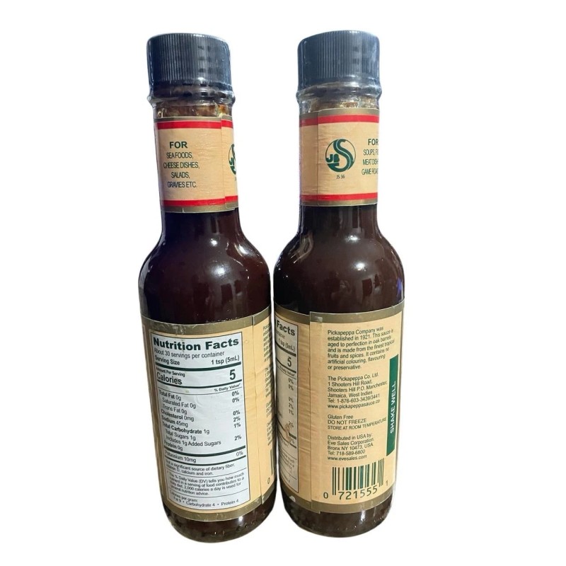 Pickapeppa Sauce Jamaican Original Sauce, Pack of 2-5 fl.oz Each