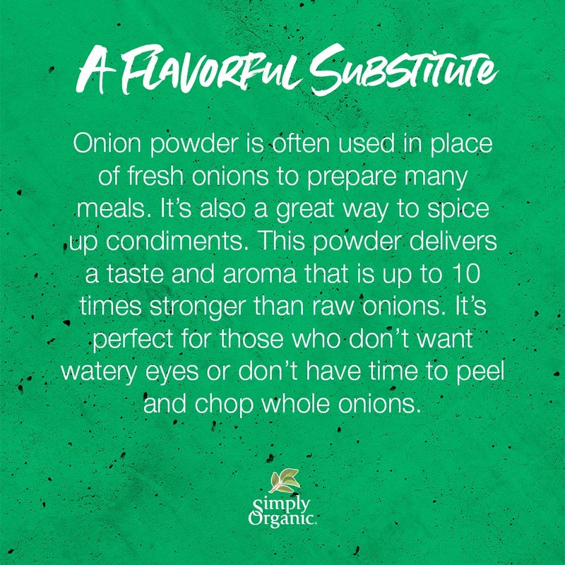 Simply Organic White Onion Powder, Certified Organic | 3 oz