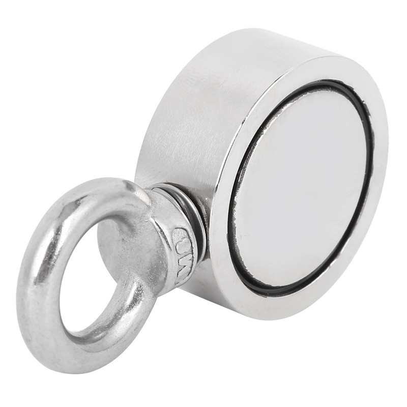 Salvage Magnet Deep Sea Double‑Sided Single Ring Maximum Load‑Bearing 176LBs