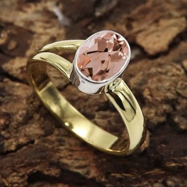 Morganit im Labor gezüchtet Edelstein Band Ring 925 Sterling Silber Ring Männer & Frauen Band Ring Alle Größen Ring Handgefertigt Schmuck TSR1089BC_19 (65 (20.7))