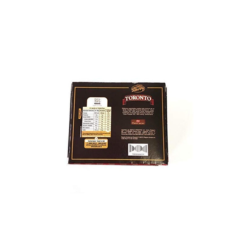 Toronto Chocolate Hazelnuts Avellana (Box 36 Units) Venezuelan Treat