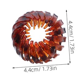 DECHOUS 4Pcs Bird Nest Hair Bun Clips Claw Clamps for Effortless Updos Stylish Ponytail Holders Gentle Hair Reliable Grip and Everyday Use