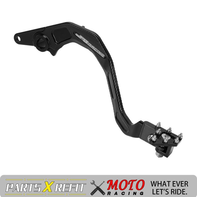 JFG RACING Motorcycle Folding Rear Brake Pedal Foot Lever CNC