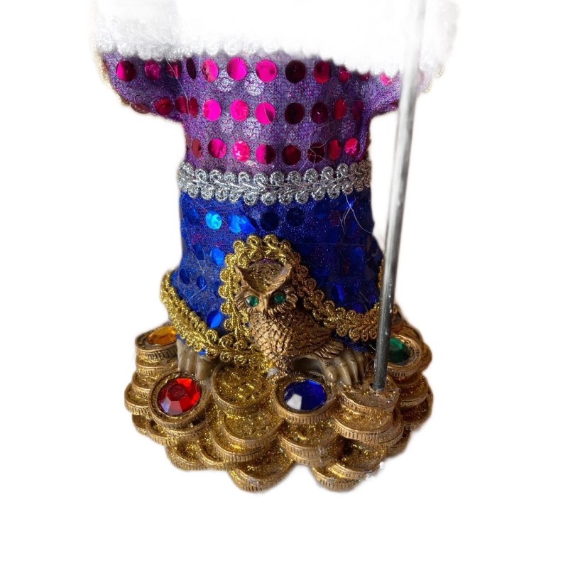 Santa Muerte 7 Potencias Color 13" Statue Holy Death Grim