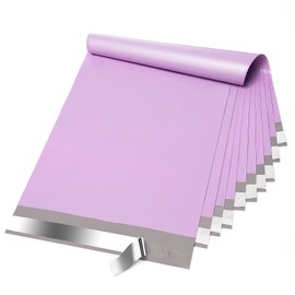 Fuxury Poly Mailers 10x13 Inch 100 Pcs, Waterproof Shipping Bags for Clothing, Strong Adhesive Shipping Envelopes for Small Business Suppliers, Self Seal Mailers Poly Bags Mailing Envelopes Purple