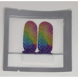 Mermaid Scales Accent Nail Polish Wraps - Nail Polish Strips- Set of 4