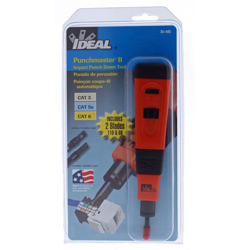 IDEAL Industries, Inc. 35-485 Punchmaster II Punch Down Tool, Impact