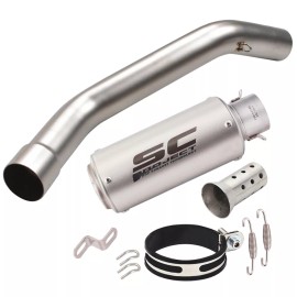 Unbranded For Kawasaki Ninja ZX10R 2008-2020 Motorcycle Exhaust Mid Pipe Slip On Mufflers