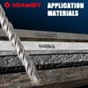 hsawbit 10PCS Masonry Drill Bits Set with SDS Plus Shank,