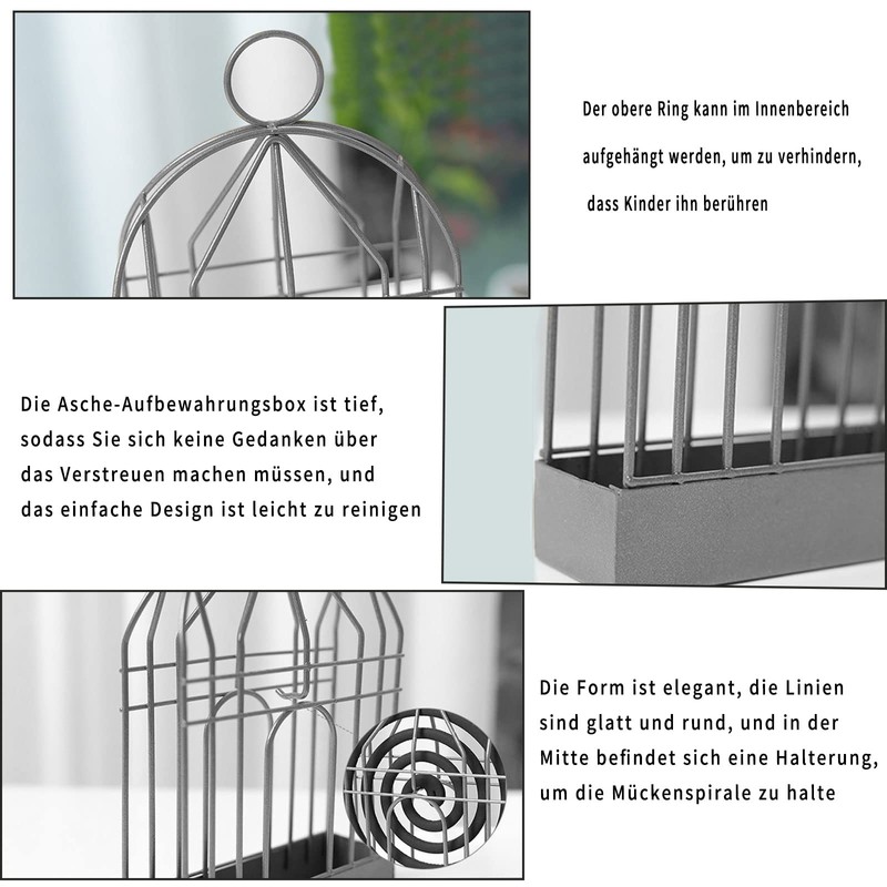 Mosquito Spiral Holder, Portable Mosquito Spiral Container, Incense Sticks Holder,