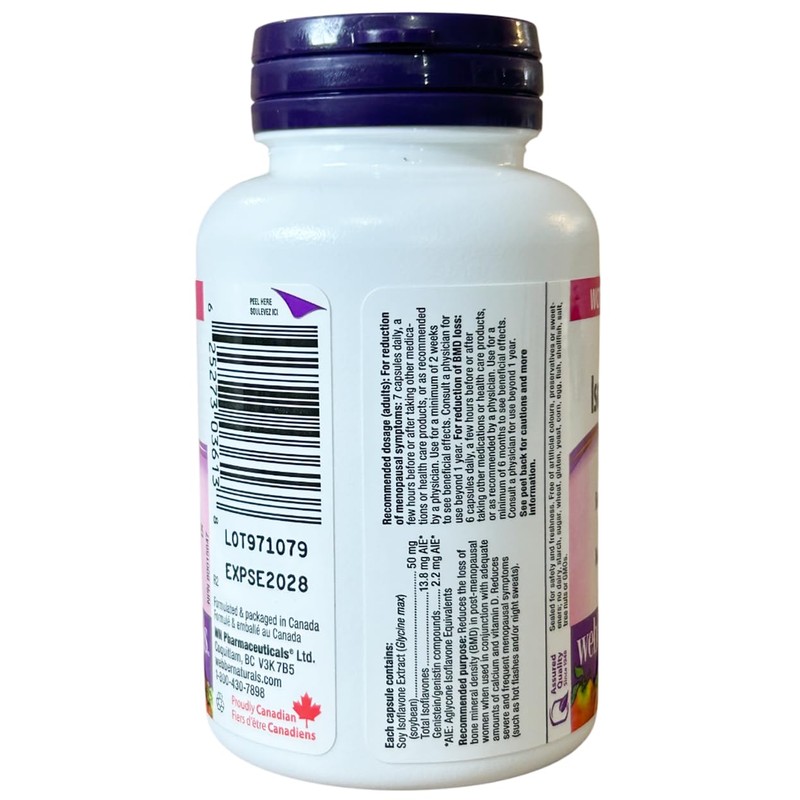 Webber Naturals Soy Isoflavones 50mg 90 Capsules