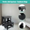MavHubrix Folding 2-Step Stool for Adults,Small Collapsible Portable Foot Stool,Foldable