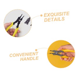 jojofuny Heavy Duty Spring Clamp Tool Set Dual Use Retaining Ring Pliers for Mechanics