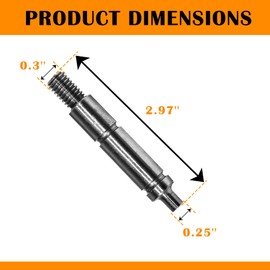 W10359270 Dryer Drum Shaft Replacement Left Side Roller Shaft for Whirlpool Replaces AP6020387 WPW10359270 1878661 239480