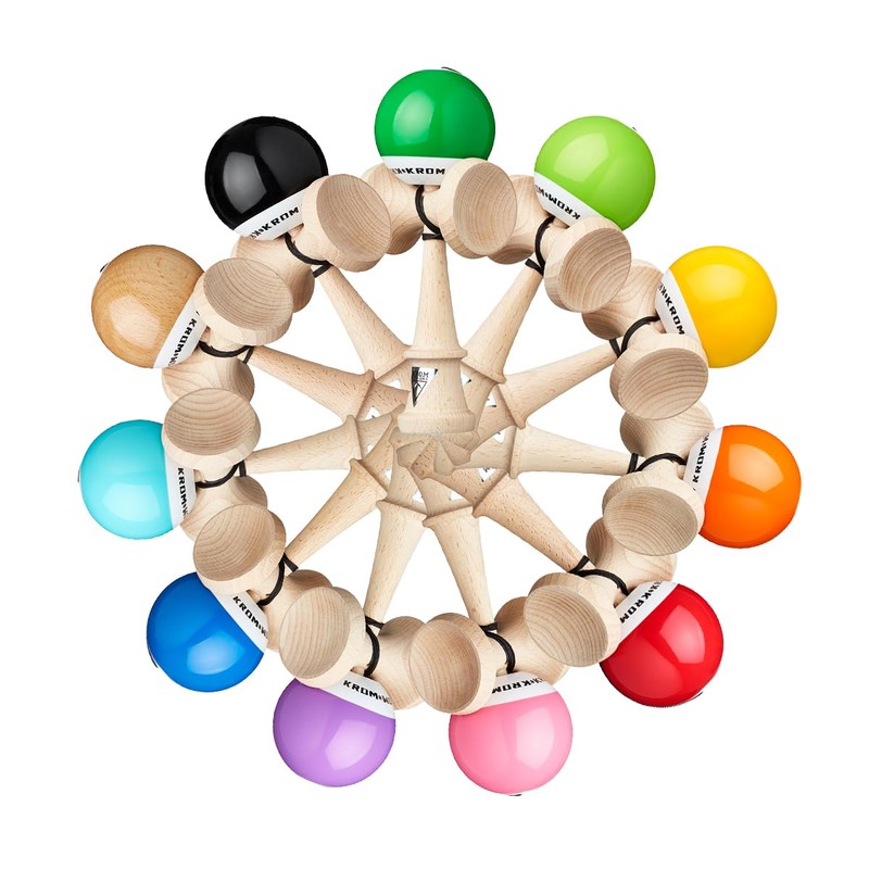 Kendama KROM POP Chrome Pop LOL Sticky Clear (Naked)