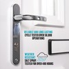  UPVC Door Handles Set - Polished Chrome - Lever/Lever