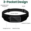 Running Belt Waist Pack with Touch Screen Window, Adjustable Fanny