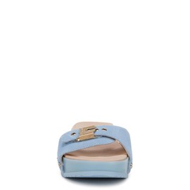 Dr. Scholl's Womens Original Flex Slide Sandal Blue Sky Smooth 10 M