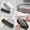 Nylon Mesh Pen Pouch Pencil Case with Zipper, 3Pcs Mesh