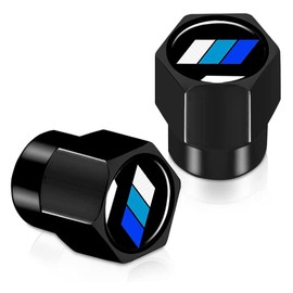 4Pcs Metal Aluminum Alloy Car Tire Valve Stem Caps Cover for Toyota Tacoma 4Runner Tundra Rav4 Highlander TRD Accessories for Men Women -CapsBlue-Black