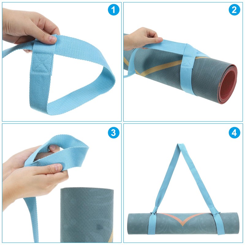 PATIKIL Yoga Mat Strap, 4 Pack Adjustable Yoga Mat Carrier