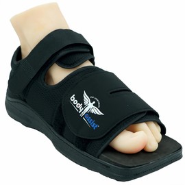 Bodyassist Post-Op Recovery Shoe, Adjustable Straps, Black Medical Footwear (Mens Medium)