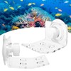 2Pcs Coral Frag Rack 4 Holes Acrylic Aquarium Coral Frag