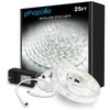 PHOPOLLO White LED Strip Lights , 25ft Dimmable 6500k Daylight