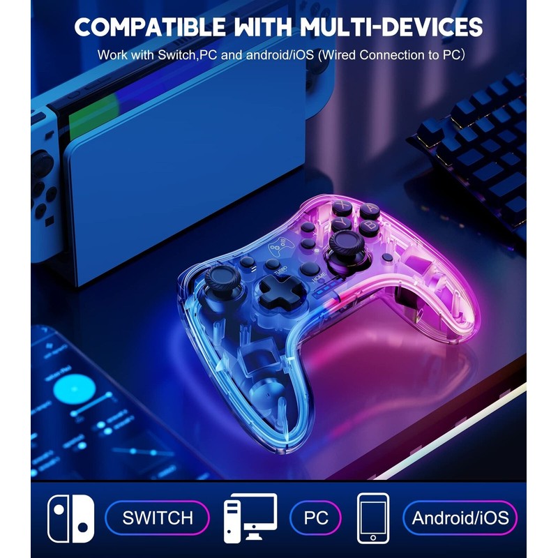Gammeefy Switch Controller Compatible with Switch/Lite/OL