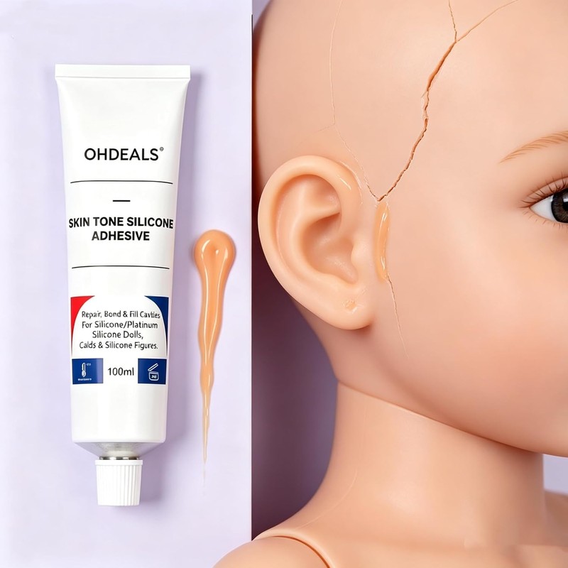 OHDEALS Skin Tone Silicone Glue Adhesive for Squishies 100ml 3.38