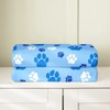 jewelou Cute Animals Paw Flannel Fleece Throw, Dog Paw Print
