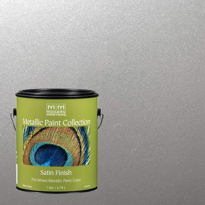 1 gal Modern Masters ME150 Silver Metallic Paint Collection, Satin
