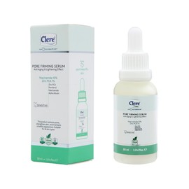 Clere Pore Firming Serum, Anti-Ageing & Pore Refining, Niacinamide 10%, Zinc PCA, for All Skin Types, 30 ml, Vegan, No Parabens, Silicones and Fragrances