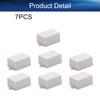 Heyiarbeit 7Pcs 1.81"x1.38"x0.94" ABS White Dustproof Electronic Junction Box Enclosure