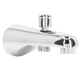 01 02 015 Bath Spout with Diverter Concealed Decoration G1/2 Semicircle Bathtub Spout Support Bubble Function Brass Bath Spout Suitable for Bathroom Bathtub Shower