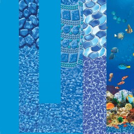 Harris 15' Round Above-Ground Overlap Liners for Above Ground Pools - Blue - 20 Gauge