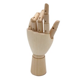 Paintersisters Link Hand, 18 cm Left, Wooden Hand Movable, Model Hand Mannequin Hand Model Drawing Doll