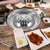ABOOFAN Korean Bbq Grill Pan Stainless Steel Barbecue Stove Portable