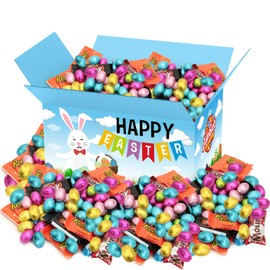 Assorted Easter Chocolate Mix, 2lb Pack of Easter Candy Bulk Individually Wrapped, Ideal for Parties and Springtime Events, Perfect for Filling Baskets, Stuffing Eggs and Adding to Candy Dishes