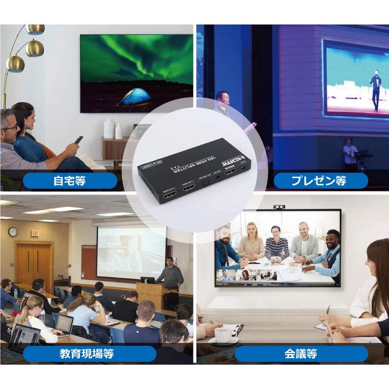 DAIAD HDMI Splitter 4K 60Hz HDR Support 2 Output Compact