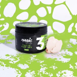 Magic Cosmetics Hair Styling Wax | Aqua Hair Wax | Matte Effect | Strong Hold Texture | For All Hair Types | For Man & Woman | Matte | 150 ml