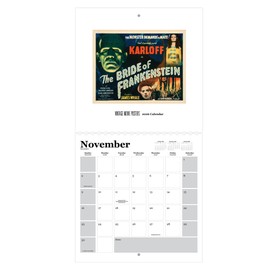 Vintage Movie Posters- 2026 Wall Calendar 12” x 12”- Retro Film Posters - Printed on FSC Certified Cardstock Paper- Monthly Organizer for Home and Office