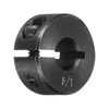 sourcing map Shaft Collar 1/4" Bore Single Split Carbon Steel